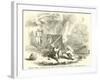 Hindoo Mode of Burning the Dead on the Banks of a River, Jeremiah-null-Framed Giclee Print