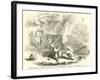 Hindoo Mode of Burning the Dead on the Banks of a River, Jeremiah-null-Framed Giclee Print