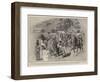 Hindoo Refugees in Ladysmith, Separating the Men from the Women and Children-Charles Edwin Fripp-Framed Giclee Print