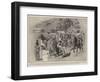 Hindoo Refugees in Ladysmith, Separating the Men from the Women and Children-Charles Edwin Fripp-Framed Giclee Print