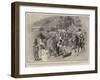 Hindoo Refugees in Ladysmith, Separating the Men from the Women and Children-Charles Edwin Fripp-Framed Giclee Print