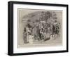 Hindoo Refugees in Ladysmith, Separating the Men from the Women and Children-Charles Edwin Fripp-Framed Giclee Print