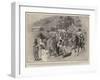 Hindoo Refugees in Ladysmith, Separating the Men from the Women and Children-Charles Edwin Fripp-Framed Giclee Print