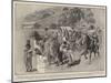 Hindoo Refugees in Ladysmith, Separating the Men from the Women and Children-Charles Edwin Fripp-Mounted Giclee Print