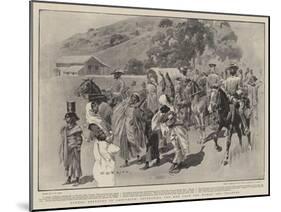 Hindoo Refugees in Ladysmith, Separating the Men from the Women and Children-Charles Edwin Fripp-Mounted Giclee Print