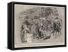 Hindoo Refugees in Ladysmith, Separating the Men from the Women and Children-Charles Edwin Fripp-Framed Stretched Canvas