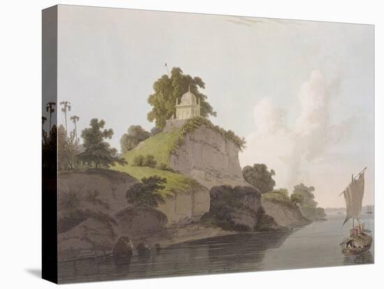 Hindoo Temple Near Currah, on the River Ganges-Thomas Daniell-Stretched Canvas