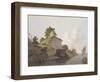 Hindoo Temple Near Currah, on the River Ganges-Thomas Daniell-Framed Giclee Print