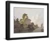 Hindoo Temple Near Currah, on the River Ganges-Thomas Daniell-Framed Giclee Print