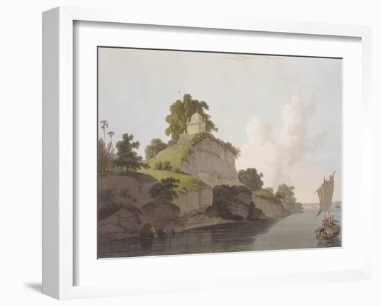 Hindoo Temple Near Currah, on the River Ganges-Thomas Daniell-Framed Giclee Print