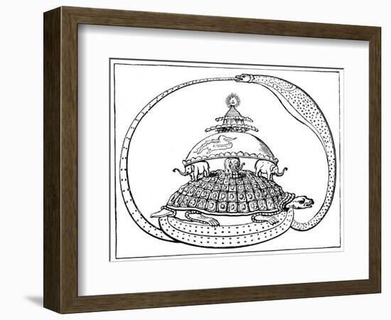 Hindu Concept of the Universe, C1880-null-Framed Giclee Print