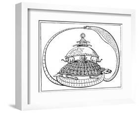 Hindu Concept of the Universe, C1880-null-Framed Giclee Print