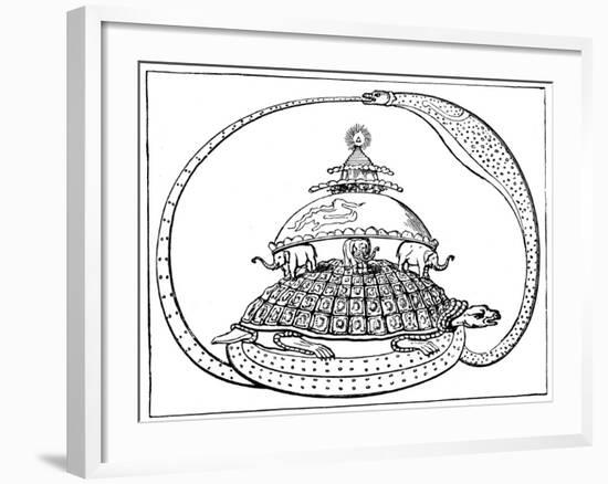 Hindu Concept of the Universe, C1880-null-Framed Giclee Print