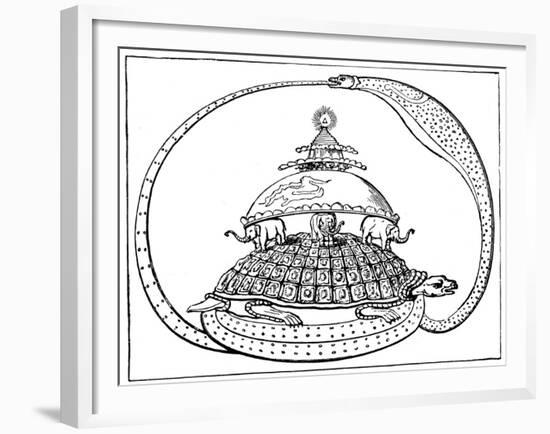 Hindu Concept of the Universe, C1880-null-Framed Giclee Print