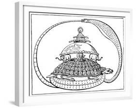 Hindu Concept of the Universe, C1880-null-Framed Giclee Print