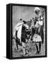 Hindu Cow with Sacred Cow, India, 1936-null-Framed Stretched Canvas