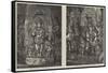 Hindu Deities-null-Framed Stretched Canvas