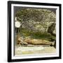 Hindu Devotee on a Bed of Nails Near the Shrine of Kali, Calcutta, India, Early 20th Century-Underwood & Underwood-Framed Giclee Print