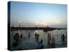 Hindu Devotees Bathe in the River Ganges on a Hindu Festival in Allahabad, India, January 14, 2007-Rajesh Kumar Singh-Stretched Canvas