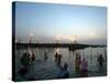 Hindu Devotees Bathe in the River Ganges on a Hindu Festival in Allahabad, India, January 14, 2007-Rajesh Kumar Singh-Stretched Canvas