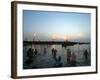 Hindu Devotees Bathe in the River Ganges on a Hindu Festival in Allahabad, India, January 14, 2007-Rajesh Kumar Singh-Framed Photographic Print