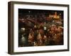 Hindu Devotees Gather to Bathe in River Ganges During the Kumbh Mela Festival in Haridwar, India-null-Framed Photographic Print