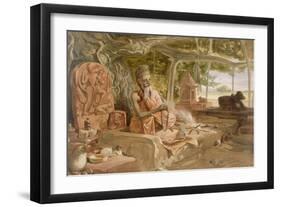 Hindu Fakir, from 'India Ancient and Modern', 1867 (Colour Litho)-William 'Crimea' Simpson-Framed Giclee Print