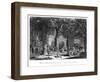 Hindu Fakirs Practising their Superstitious Rites under the Banyan Tree-Bell-Framed Giclee Print