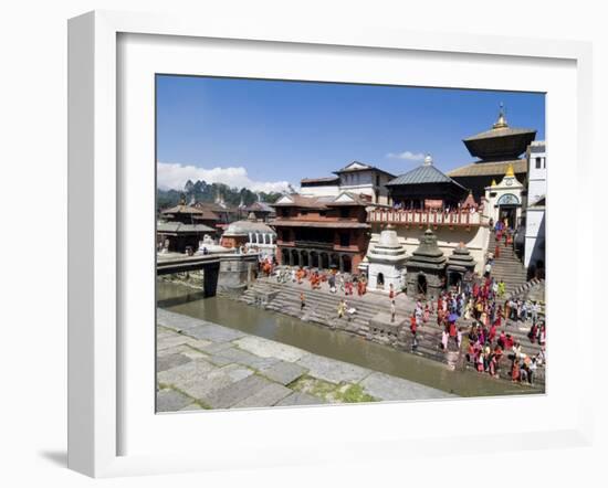 Hindu Festival, Pashupatinath Temple, Kathmandu, Nepal-Ethel Davies-Framed Photographic Print