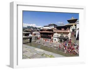 Hindu Festival, Pashupatinath Temple, Kathmandu, Nepal-Ethel Davies-Framed Photographic Print