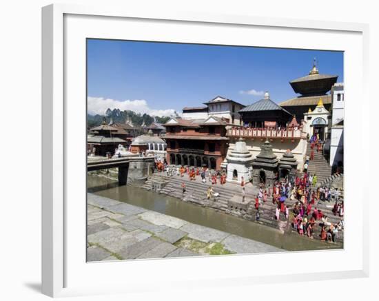 Hindu Festival, Pashupatinath Temple, Kathmandu, Nepal-Ethel Davies-Framed Photographic Print