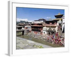 Hindu Festival, Pashupatinath Temple, Kathmandu, Nepal-Ethel Davies-Framed Photographic Print