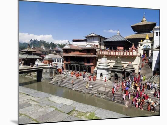 Hindu Festival, Pashupatinath Temple, Kathmandu, Nepal-Ethel Davies-Mounted Photographic Print