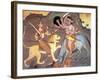 Hindu Goddess Durga Fights Mahishasur-Science Source-Framed Giclee Print