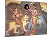 Hindu Goddess Durga Fights Mahishasur-Science Source-Mounted Giclee Print