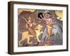 Hindu Goddess Durga Fights Mahishasur-Science Source-Framed Giclee Print