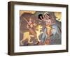 Hindu Goddess Durga Fights Mahishasur-Science Source-Framed Giclee Print