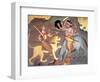 Hindu Goddess Durga Fights Mahishasur-Science Source-Framed Giclee Print