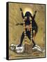 Hindu Goddess Kali Dancing on Siva-null-Framed Stretched Canvas