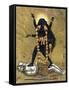 Hindu Goddess Kali Dancing on Siva-null-Framed Stretched Canvas