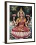 Hindu Goddess Srhi Sentamarai Laximi, Wife of Vishnu-null-Framed Art Print