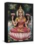 Hindu Goddess Srhi Sentamarai Laximi, Wife of Vishnu-null-Framed Stretched Canvas