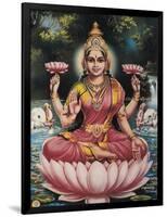 Hindu Goddess Srhi Sentamarai Laximi, Wife of Vishnu-null-Framed Art Print