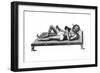 Hindu Philosopher Pararum Soatuntre Perkasanund Reclining on a Bed of Iron Spikes, 1811-null-Framed Giclee Print