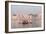 Hindu Pilgrims on Boat in the Ganges River, Varanasi, India-R M Nunes-Framed Photographic Print