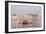 Hindu Pilgrims on Boat in the Ganges River, Varanasi, India-R M Nunes-Framed Photographic Print