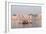 Hindu Pilgrims on Boat in the Ganges River, Varanasi, India-R M Nunes-Framed Photographic Print