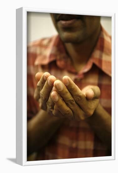 Hindu prayer in a Sri Lankan temple, France-Godong-Framed Photographic Print