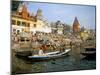 Hindu Sacred River Ganges at Dasasvamedha Ghat, Varanasi, Uttar Pradesh State, India-Richard Ashworth-Mounted Photographic Print