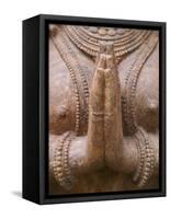 Hindu Sculpture, Bhubaneswar, Orissa, India-Keren Su-Framed Stretched Canvas